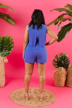 Chic Aspirations Tier Romper In Ocean Wave -Hanger Fashion 1906287741000 2021021711112400 9f902f67chic aspirations tier romper in ocean wave