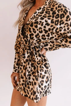 Femme Fatale Leopard Wrap Romper -Hanger Fashion 1909033399000 2020021307552000 de6f6b51femme fatale leopard wrap romper