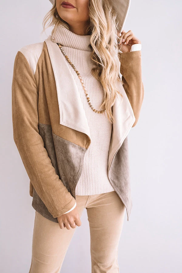 Lavish Times Faux Suede Blazer 5 Lavish Times Faux Suede Blazer - Image 5