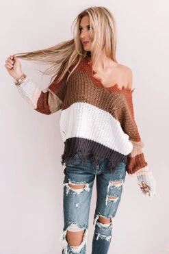 Cocoa Cheers Shift Sweater In Mocha -Hanger Fashion 1910304430000 2019122313093300 3f96a4d1cocoa cheers shift sweater in mocha