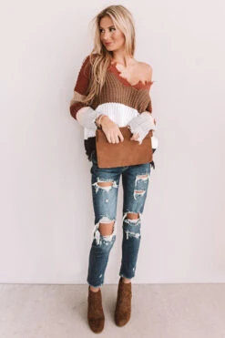 Cocoa Cheers Shift Sweater In Mocha -Hanger Fashion 1910304430000 2019122313093300 dd16a321cocoa cheers shift sweater in mocha