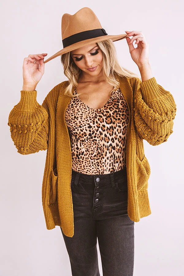 Sweet Memories Knit Cardigan In Mustard 1 Sweet Memories Knit Cardigan In Mustard