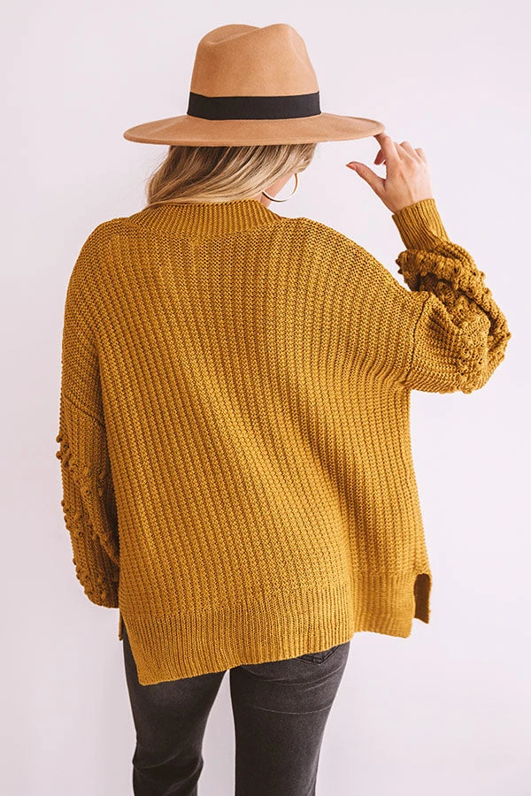 Sweet Memories Knit Cardigan In Mustard 7 Sweet Memories Knit Cardigan In Mustard - Image 7