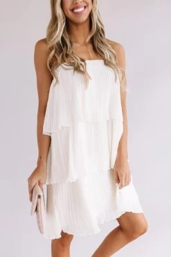 Pleated Pretty Midi Skirt In Ivory -Hanger Fashion 2001165953000 2020021911192400 81787b54pleated pretty midi skirt in ivory