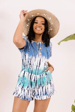 Ocean Overlook Tie Dye Romper -Hanger Fashion 2006228030000 2021021615052700 3a3de8c8ocean overlook tie dye romper