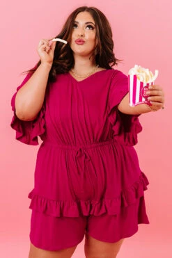 Message In A Bottle Romper In Orchid Curves -Hanger Fashion 2007064438000 2021011113103800 e06627a7message in a bottle romper in orchid