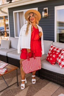 Message In A Bottle Romper In Scarlet Curves -Hanger Fashion 2007068477000 2023042015450100 3b22c510message in a bottle romper in scarlet curves