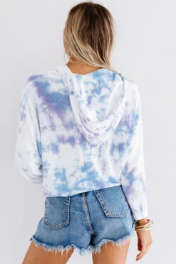 Tie Dye Pick Me Up Knit Hoodie In Lavender -Hanger Fashion 2007109139000 2020081108383400 666746cdtie dye pick me up knit hoodie in lavender