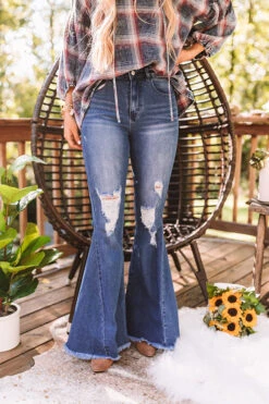 The Tayte High Waist Distressed Flare -Hanger Fashion 2008033354000 2020082110370000 5e0ab8dathe tayte high waist distressed flare