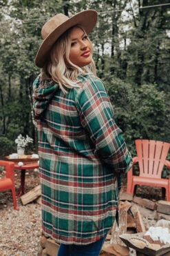 Rocky Mountain Bliss Flannel Sweater In Hunter Green Curves 13 Rocky Mountain Bliss Flannel Sweater In Hunter Green Curves -Hanger Fashion 2008175717000 2020092916364200 8950fbfbrocky mountain bliss flannel sweater in hunter green