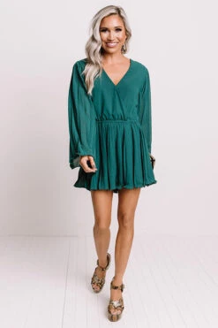 Celeb Sighting Romper In Hunter Green