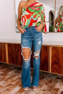 The Claire High Waist Distressed Flares -Hanger Fashion 2009111733000 2023021612070900 bb47b71dthe claire high waist distressed flares