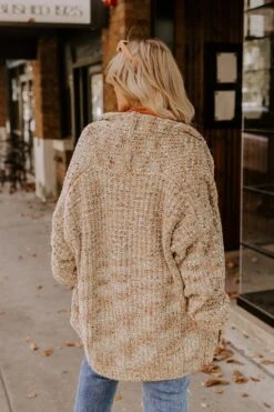 Pumpkin Patch Cozy Knit Cardigan In Warm Taupe Curves -Hanger Fashion 2009184839000 2022102416135300 c6a46fbbpumpkin patch cozy knit cardigan in warm taupe curves