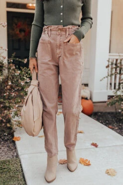 The Levy High Waist Pants In Light Rustic Rose 10 The Levy High Waist Pants In Light Rustic Rose -Hanger Fashion 2009215434000 2020101916193700 788fa37bthe levy high waist pants in light rustic rose