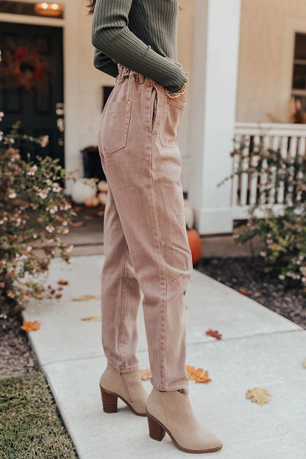 The Levy High Waist Pants In Light Rustic Rose 6 The Levy High Waist Pants In Light Rustic Rose - Image 6