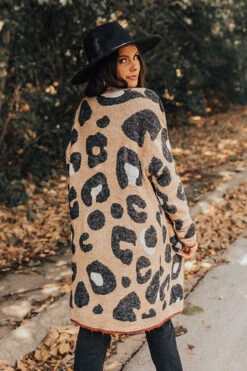 Early Bird Leopard Cardigan In Mocha 8 Early Bird Leopard Cardigan In Mocha -Hanger Fashion 2010133552000 2022101810014300 1a2c4e26early bird leopard cardigan in mocha