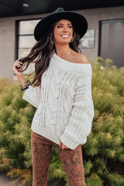 Sweeter In A Cable Knit Sweater -Hanger Fashion 2010149981000 2020110210560800 3473a28anewproduct