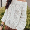 Sweeter In A Cable Knit Sweater