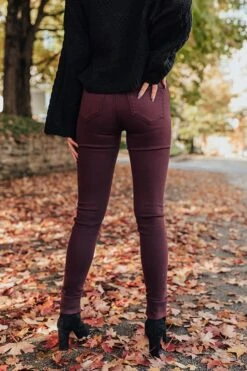 The Cress High Waist Skinny In Windsor Wine -Hanger Fashion 2010158612000 2020102713242700 2f3c5564newproduct