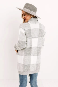 Wrapped In Cozy Buffalo Check Cardigan -Hanger Fashion 2010164911000 2020110614413000 308cff5cnewproduct