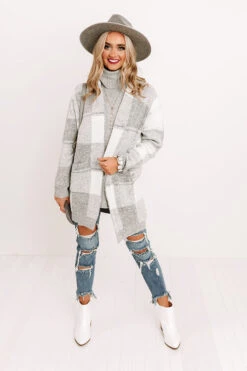 Wrapped In Cozy Buffalo Check Cardigan -Hanger Fashion 2010164911000 2020110614413000 ff75e49bnewproduct