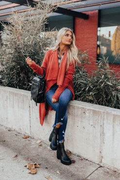 Bryant Park Views Cardigan In Rust -Hanger Fashion 2011029186000 2021120215382800 b3f8681dbryant park views cardigan in rust