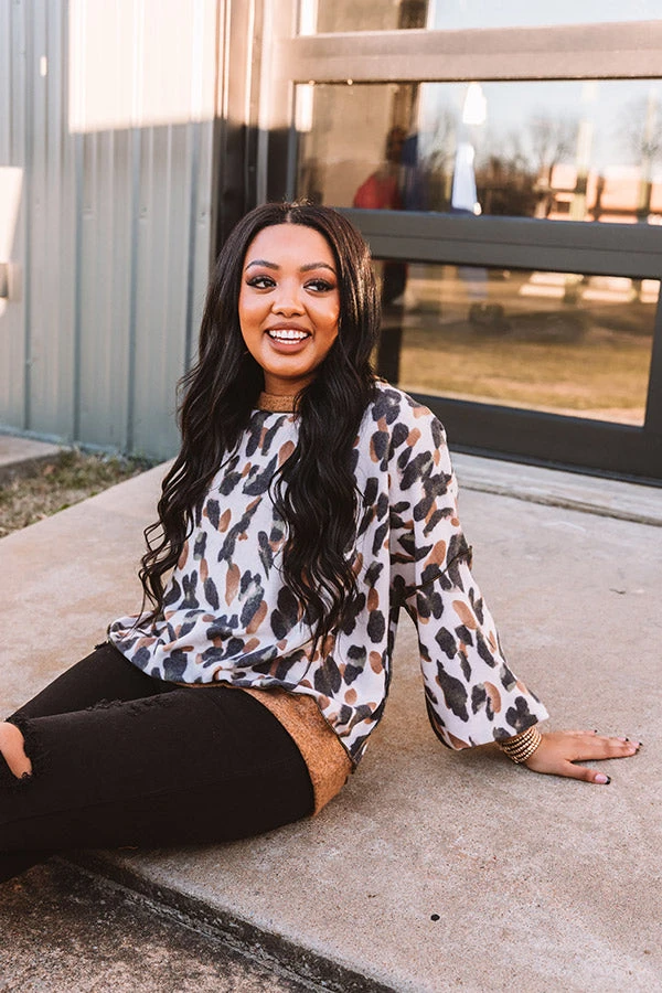 Confident Babes Leopard Sweater 2 Confident Babes Leopard Sweater - Image 2