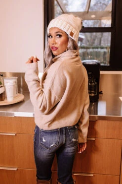 Iced Coffee Kind Of Girl Sweater In Iced Latte -Hanger Fashion 2011187381000 2020120913344600 b962b0b4newproduct