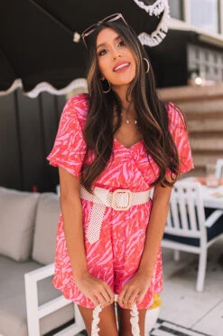 Parisian Palace Romper In Tangerine -Hanger Fashion 2103184409000 2021040611195400 21fda4a3parisian palace romper in tangerine