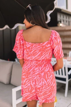 Parisian Palace Romper In Tangerine -Hanger Fashion 2103184409000 2021040611195600 a062c8a4parisian palace romper in tangerine