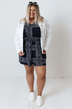 Fireworks By The Pier Paisley Romper Curves -Hanger Fashion 2105058329000 2021061412090600 d729783dfireworks by the pier paisley romper