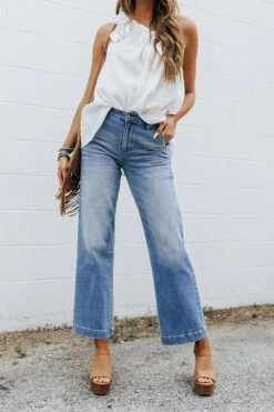 The Wentworth High Waist Jean In Light Wash