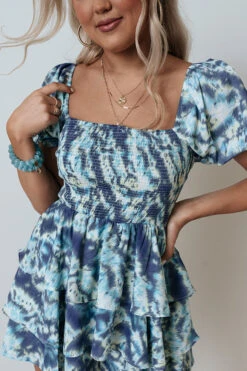 Divine Destiny Tiered Romper In Riverside -Hanger Fashion 2106026732000 2021062514314400 c707289cdivine destiny tiered romper in riverside