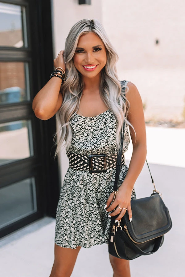 State Of Bliss Floral Romper In Black 7 State Of Bliss Floral Romper In Black - Image 7