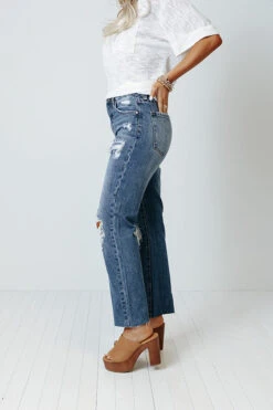 The Rowdy High Waist Distressed Relaxed Jean -Hanger Fashion 2106176516000 2021062914074200 6f7b57aathe rowdy high waist distressed relaxed jean