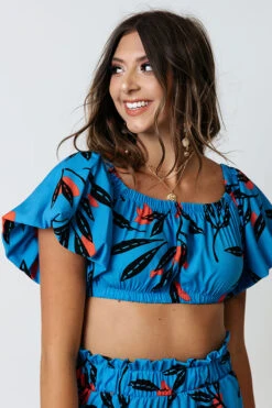 Heart Of Hawaii Crop Top In Ocean Blue -Hanger Fashion 2107074689000 2021071209024700 c3d9e5e6heart of hawaii crop top in ocean blue