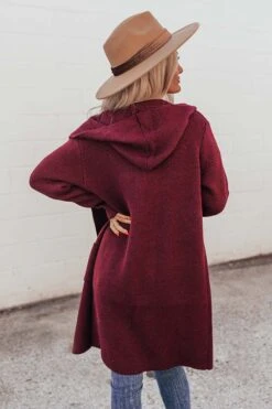 Catch A Chill Knit Cardigan In Maroon -Hanger Fashion 2108136969000 2022110710461300 de089ae4catch a chill knit cardigan in maroon