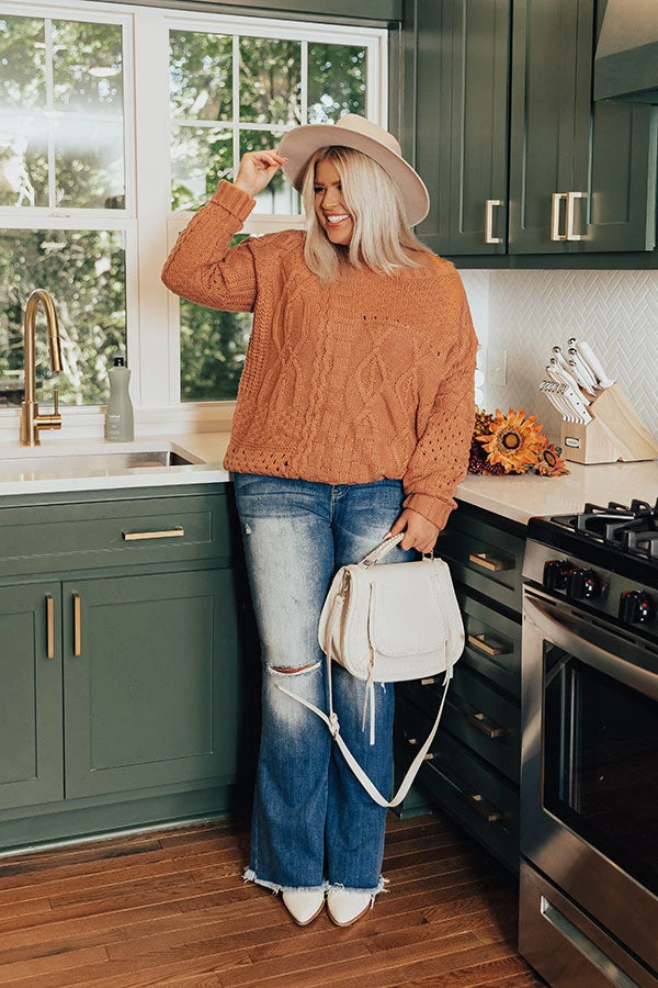 Early Dusk Cable Knit Sweater Curves 1 Early Dusk Cable Knit Sweater Curves