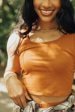 You're Worth The Chase Crop Top In Rust 12 You're Worth The Chase Crop Top In Rust -Hanger Fashion 2108238268000 2021083108544600 1300d520youre worth the chase crop top in rust