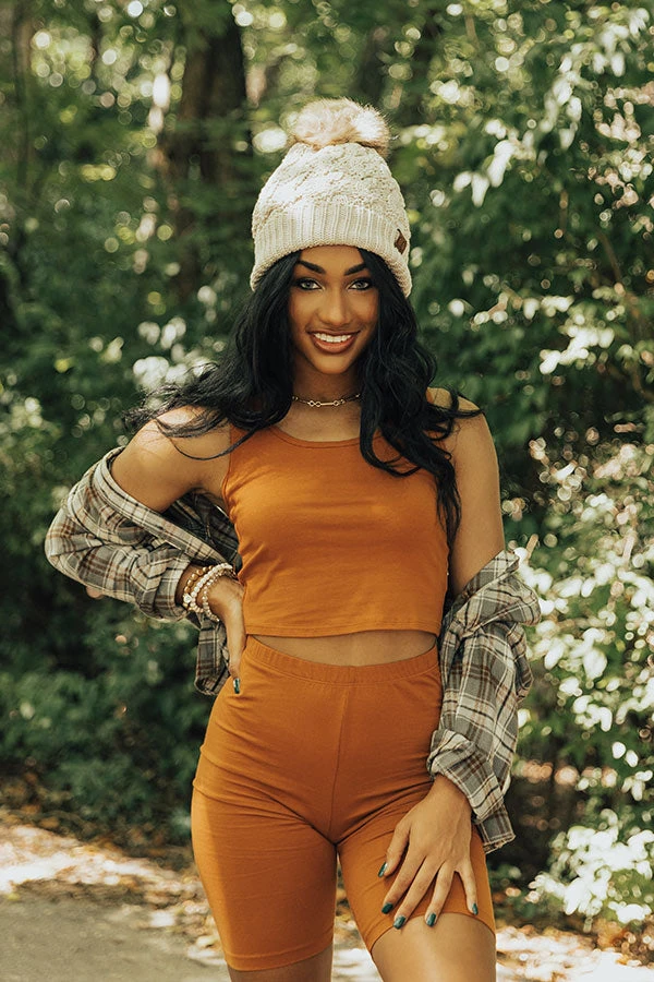 You're Worth The Chase Crop Top In Rust 1 You're Worth The Chase Crop Top In Rust