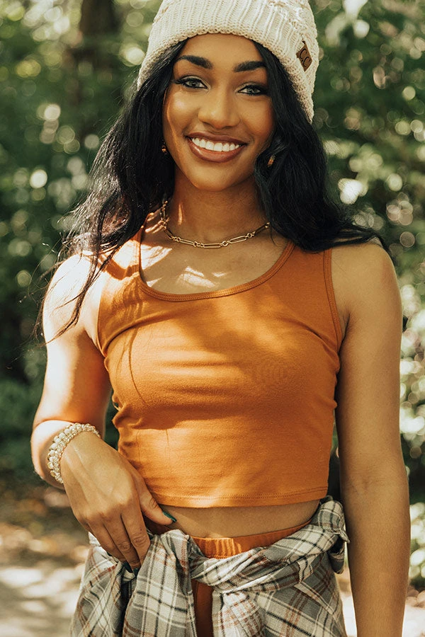 You're Worth The Chase Crop Top In Rust 5 You're Worth The Chase Crop Top In Rust - Image 5