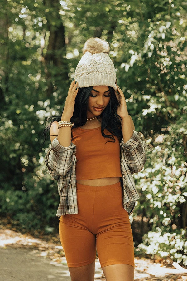 You're Worth The Chase Crop Top In Rust 4 You're Worth The Chase Crop Top In Rust - Image 4