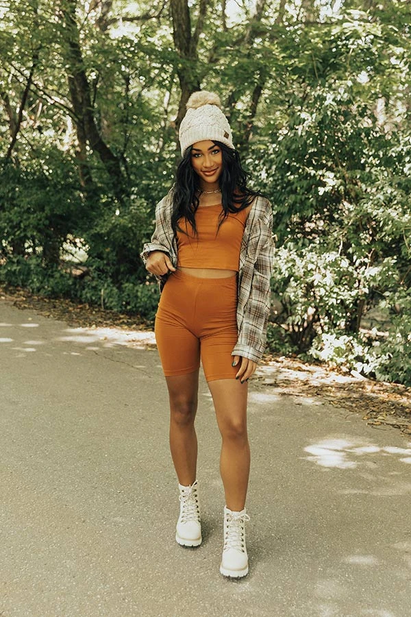 You're Worth The Chase Crop Top In Rust 2 You're Worth The Chase Crop Top In Rust - Image 2