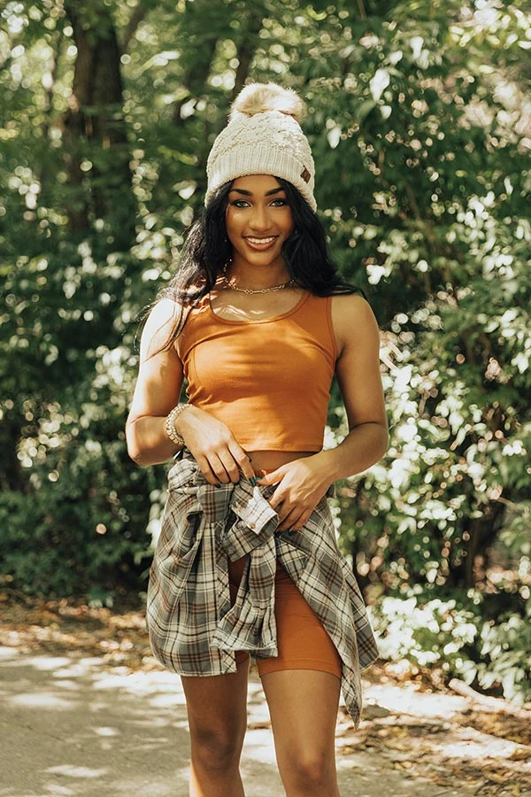 You're Worth The Chase Crop Top In Rust 3 You're Worth The Chase Crop Top In Rust - Image 3