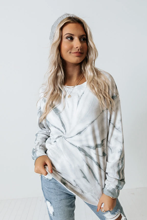 Fast Track Tie Dye Sweatshirt In Slate 1 Fast Track Tie Dye Sweatshirt In Slate