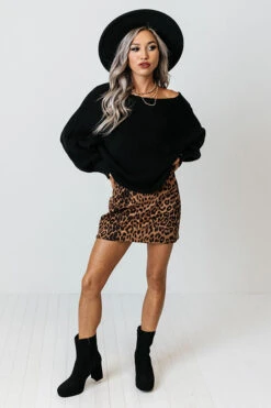 Stolen Moment Leopard Skirt In Camel -Hanger Fashion 2108261122000 2021101909533300 8d10ebe6stolen moment leopard skirt in camel