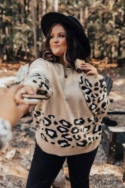 Brooklyn Blizzard Sweater In Light Beige Curves -Hanger Fashion 2109029791000 2021092111312600 448d36f4brooklyn blizzard sweater in light beige curves