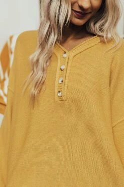 Autumn Affair Knit Sweater In Light Mustard -Hanger Fashion 2109075602000 2021102015463700 c98811e9autumn affair knit sweater in light mustard