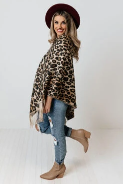 Cozy Drop Leopard Poncho -Hanger Fashion 2109228484000 2021101909335900 38c4d6c0cozy drop leopard poncho