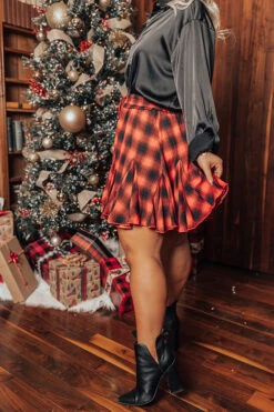 Small Town Holiday Skirt In Red Curves -Hanger Fashion 2109238193000 2022102809313700 1fe38a65small town holiday skirt in red curves